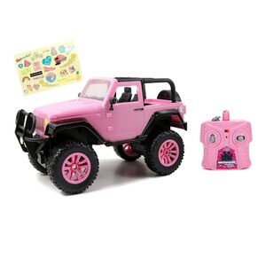 Girlmazing 1:16 Jeep Wrangler RC Radio Control Barbie Toy Car Pink Customizable